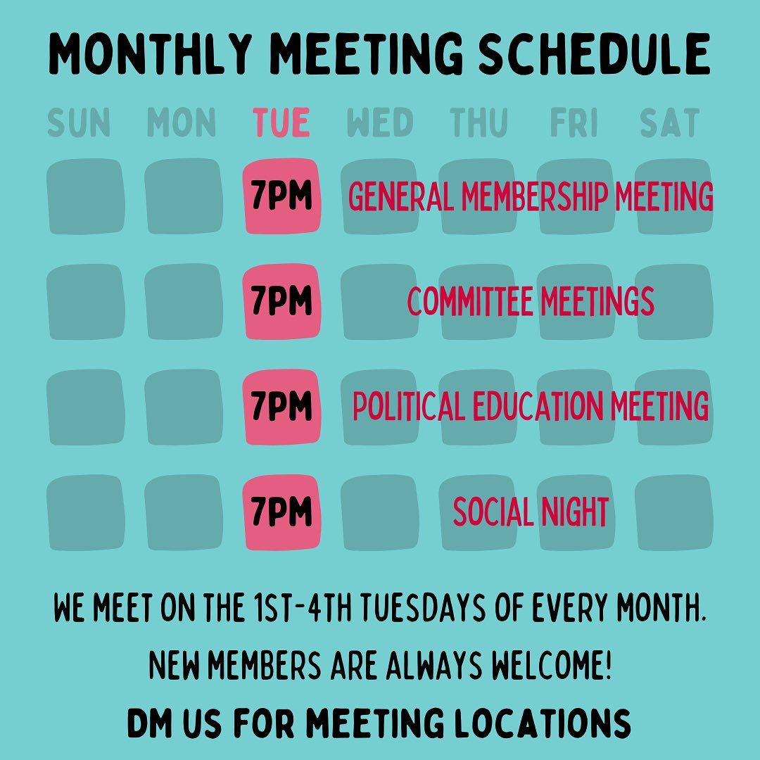 WTU Monthly meeting schedule